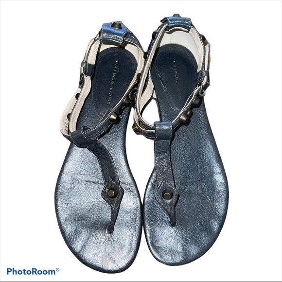 Balenciaga Studded T Strap Sandals - Picture 6 of 7